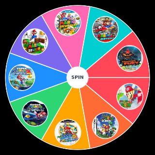 Super Mario Bros 3D Games Wheel
