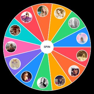 Random Taylor swift albums Wheel