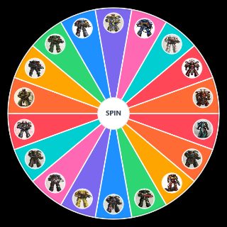 Random Warhammer 40k Space Marine Legions Wheel