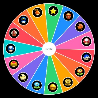 Random NEW SUPER MARIO BROS POWERUPS Wheel
