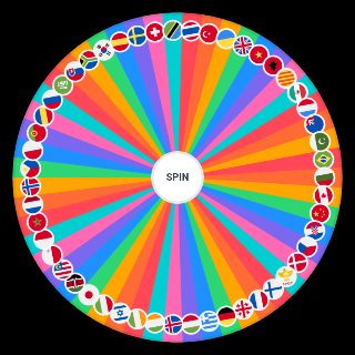 Random Language Learning Wheel