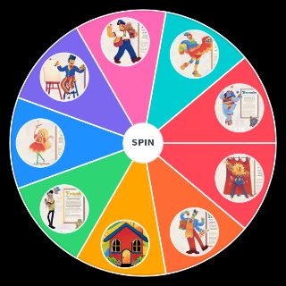 Spin the Wheel: Welcome Home Characters