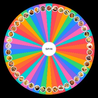 Random de plats Wheel
