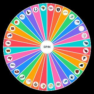 Official 2024 NFL Football Team Wheel