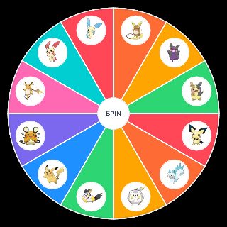 Random Wheel Spin: Pikachu family