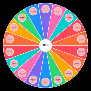 Spin the Wheel: types of kisses x3
