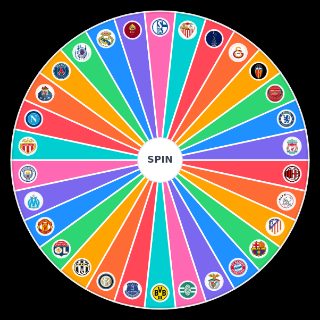 Random Biggest Soccer Clubs Wheel