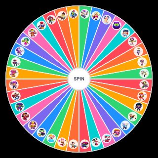 Random Brawl Stars Female Brawler Wheel