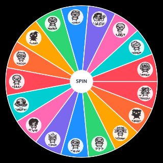 Spin the Wheel: Tainted characters Isaac