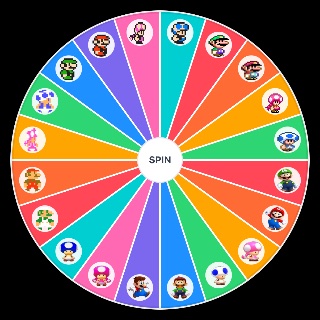 Super Mario 2 Playable Characters in Every Game Style Wheel