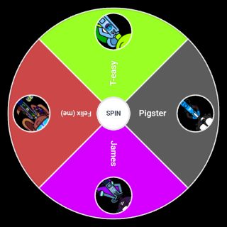 Random wheel of the techno 3 and james