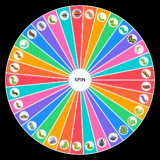 Spin the Wheel: Bug Emojis