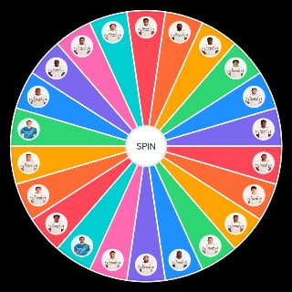 Random Real Madrid 24/25 Wheel