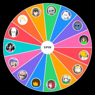 Random Glitchtale Characters Wheel
