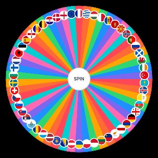 Spin the Wheel: European Flags
