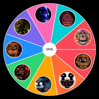 Random fnaf games 1 9 Wheel