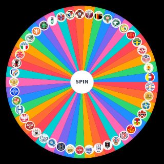 Random national soccer teams Wheel