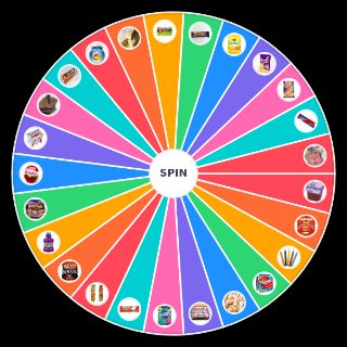 British School Lunch Snacks Wheel