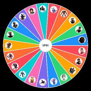 Random FNaF Security Breach Ruin DLC Characters Wheel