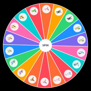 Eeveelutions (+Eevee and Shiny Forms) Wheel