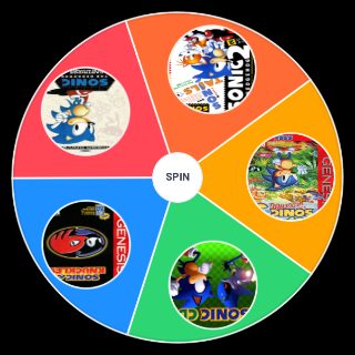 Random Classic Sonic games (1,2,3&K,CD) Wheel