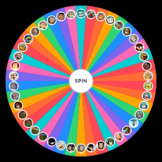 Nickelodeon All Star Brawl 1 + 2 Characters (with DLC) Wheel
