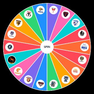afl teams Wheel