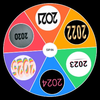2020s Years (as of 2025) Wheel