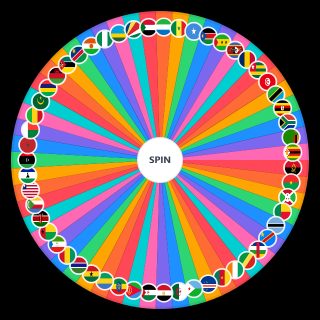 Spin the Wheel: African Country Flags
