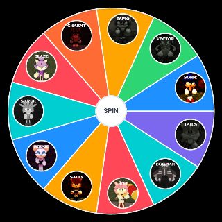 Spin the Wheel: Sonic.EXE: The Disaster Eclipsed Characters (v1.39) (ROBLOX)