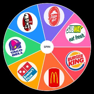 Spin the Wheel: comida rapida españa