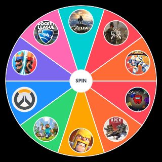 My Top 10 Favorite Video Games of ALL TIME! Wheel