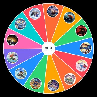 DISNEY PRINCESS MOVIES Wheel
