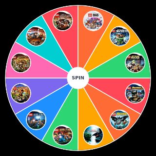 Random Lego Wii Games Wheel