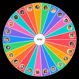 Spin the Wheel: Total Drama Characters (TDI, TDA, TDWT)