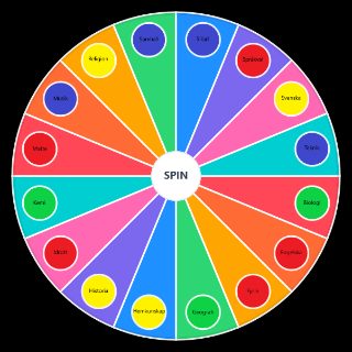 Svenska skolämnen (Högstadiet) Random Generator