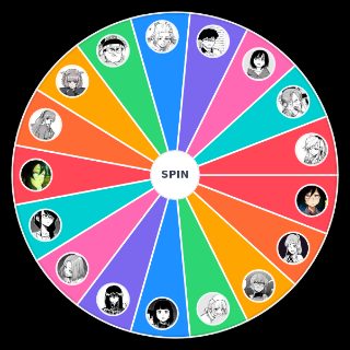 Random Yofukashi no Uta characters Wheel