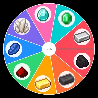 Spin the Wheel: Minecraft Ores as of 1.16+