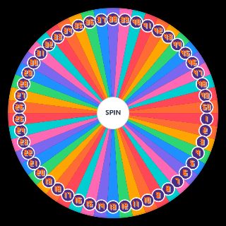 Spin the Wheel: Numbers 1 50