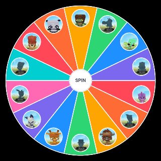Zooba character Wheel