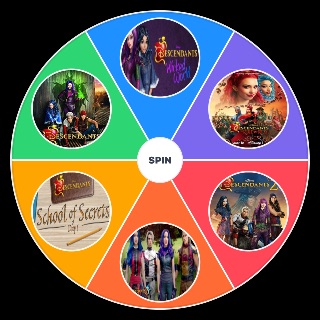 Random Descendants Movies and Shows Wheel