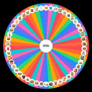 McDonalds UK Menu Wheel