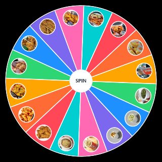 Random Popeyes Menu Wheel