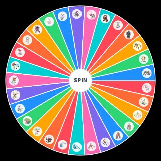 Mythical Pokémon Wheel