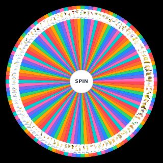 Random Yellow Shiny Pokemon Wheel