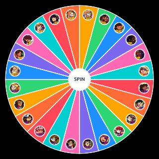 Random DISVENTURE CAMP 5: FANS VS FAVORITES CHARACTER Wheel