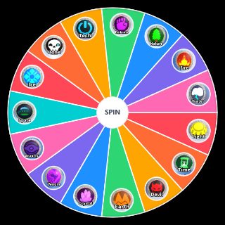 Elemental Powers Tycoon Wheel