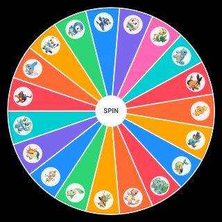 Random Pokémon Starter Viability Wheel