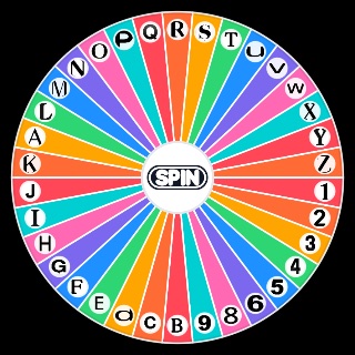Random numbers and letters Wheel