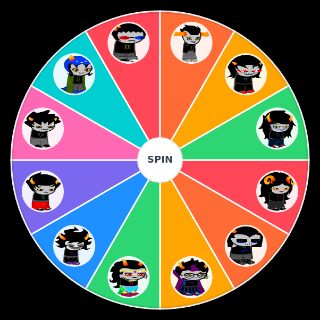 Random homestuck trolls Wheel